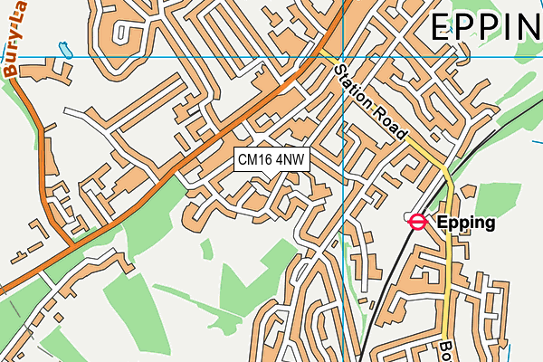CM16 4NW map - OS VectorMap District (Ordnance Survey) CM16 4NW map - OS VectorMap District (Ordnance Survey)