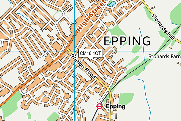 CM16 4QT map - OS VectorMap District (Ordnance Survey) CM16 4QT map - OS VectorMap District (Ordnance Survey)