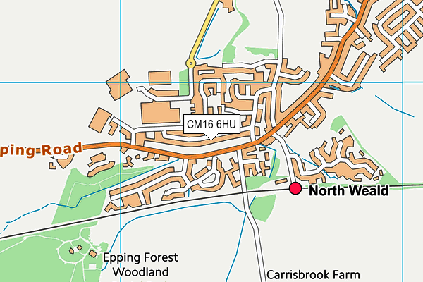 CM16 6HU map - OS VectorMap District (Ordnance Survey) CM16 6HU map - OS VectorMap District (Ordnance Survey)