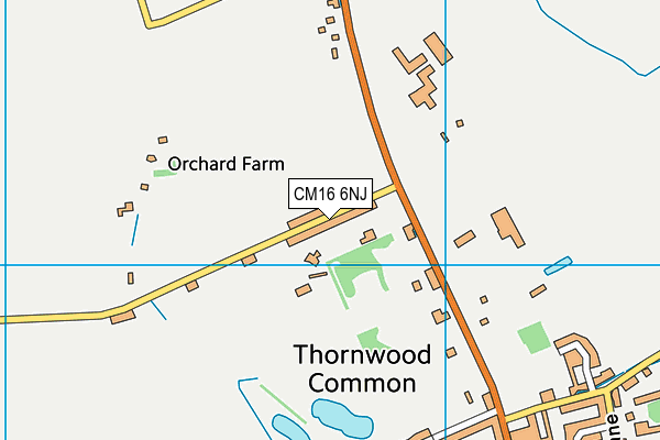 CM16 6NJ map - OS VectorMap District (Ordnance Survey) CM16 6NJ map - OS VectorMap District (Ordnance Survey)