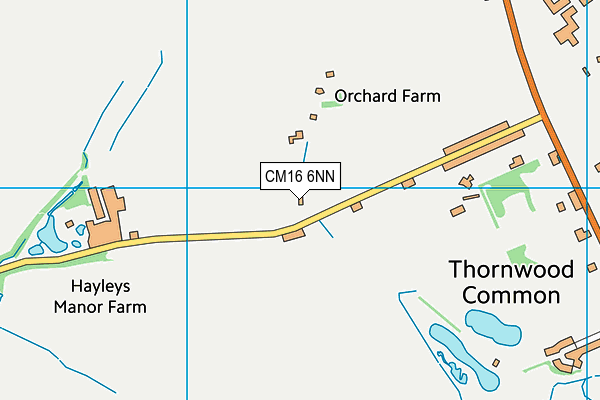 CM16 6NN map - OS VectorMap District (Ordnance Survey)