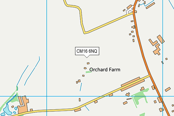 CM16 6NQ map - OS VectorMap District (Ordnance Survey)