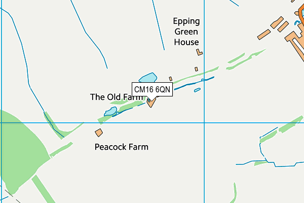 CM16 6QN map - OS VectorMap District (Ordnance Survey)