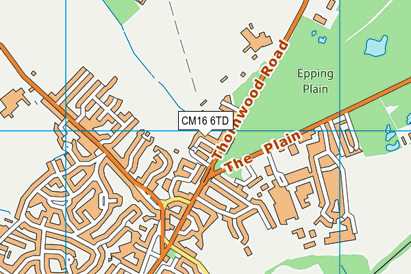 CM16 6TD map - OS VectorMap District (Ordnance Survey) CM16 6TD map - OS VectorMap District (Ordnance Survey)