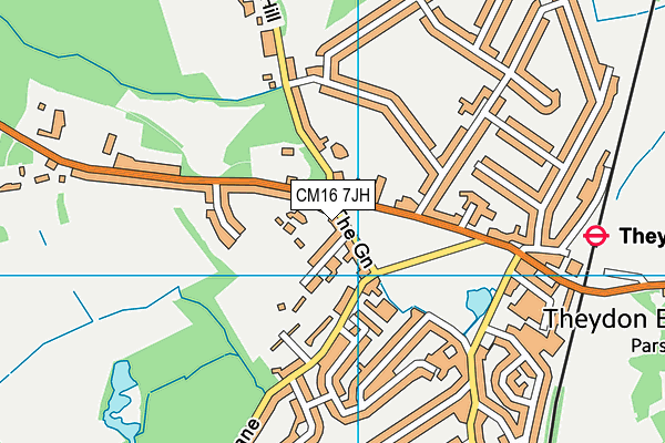 CM16 7JH map - OS VectorMap District (Ordnance Survey) CM16 7JH map - OS VectorMap District (Ordnance Survey)