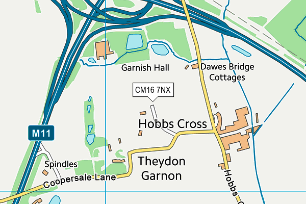 CM16 7NX map - OS VectorMap District (Ordnance Survey) CM16 7NX map - OS VectorMap District (Ordnance Survey)