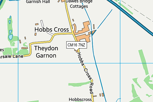 CM16 7NZ map - OS VectorMap District (Ordnance Survey) CM16 7NZ map - OS VectorMap District (Ordnance Survey)