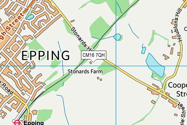 CM16 7QH map - OS VectorMap District (Ordnance Survey)