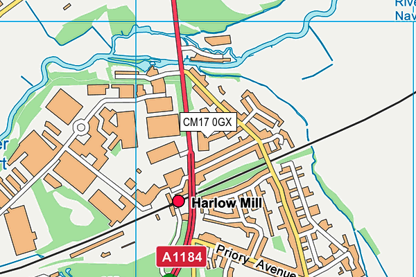 CM17 0GX map - OS VectorMap District (Ordnance Survey) CM17 0GX map - OS VectorMap District (Ordnance Survey)