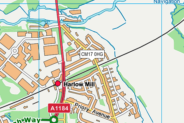 CM17 0HG map - OS VectorMap District (Ordnance Survey) CM17 0HG map - OS VectorMap District (Ordnance Survey)