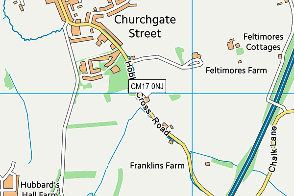 CM17 0NJ map - OS VectorMap District (Ordnance Survey) CM17 0NJ map - OS VectorMap District (Ordnance Survey)