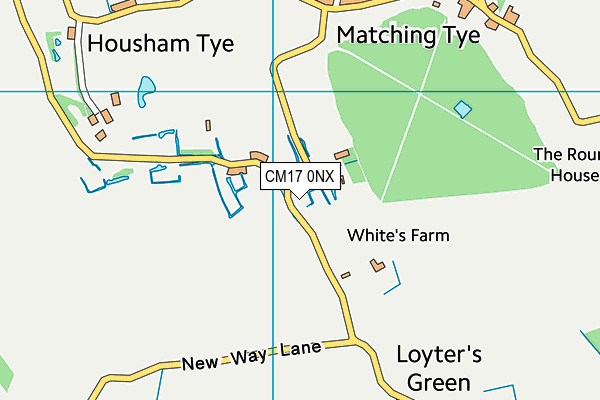 CM17 0NX map - OS VectorMap District (Ordnance Survey) CM17 0NX map - OS VectorMap District (Ordnance Survey)