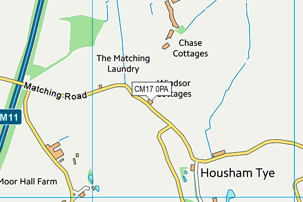 CM17 0PA map - OS VectorMap District (Ordnance Survey) CM17 0PA map - OS VectorMap District (Ordnance Survey)