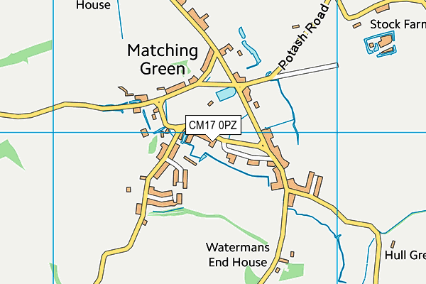CM17 0PZ map - OS VectorMap District (Ordnance Survey) CM17 0PZ map - OS VectorMap District (Ordnance Survey)