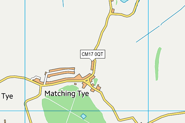 CM17 0QT map - OS VectorMap District (Ordnance Survey)