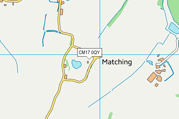 CM17 0QY map - OS VectorMap District (Ordnance Survey) CM17 0QY map - OS VectorMap District (Ordnance Survey)