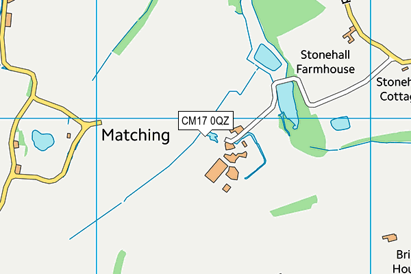 CM17 0QZ map - OS VectorMap District (Ordnance Survey) CM17 0QZ map - OS VectorMap District (Ordnance Survey)