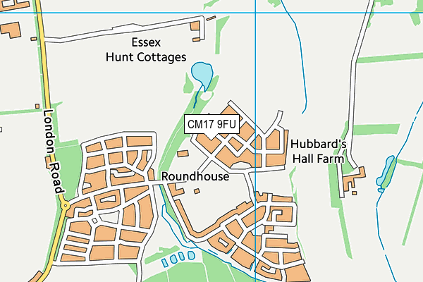 CM17 9FU map - OS VectorMap District (Ordnance Survey) CM17 9FU map - OS VectorMap District (Ordnance Survey)