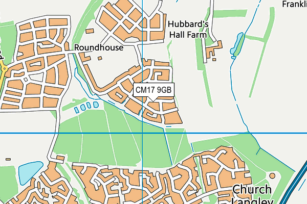 CM17 9GB map - OS VectorMap District (Ordnance Survey) CM17 9GB map - OS VectorMap District (Ordnance Survey)