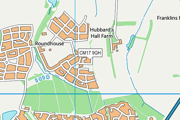 CM17 9GH map - OS VectorMap District (Ordnance Survey) CM17 9GH map - OS VectorMap District (Ordnance Survey)