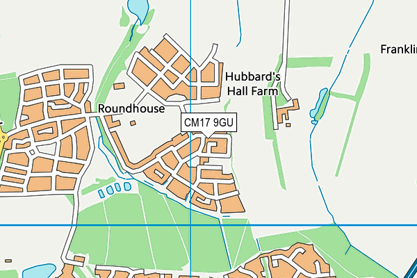 CM17 9GU map - OS VectorMap District (Ordnance Survey) CM17 9GU map - OS VectorMap District (Ordnance Survey)