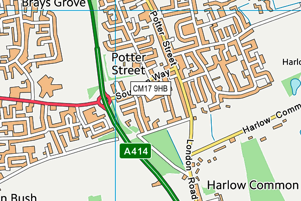 CM17 9HB map - OS VectorMap District (Ordnance Survey) CM17 9HB map - OS VectorMap District (Ordnance Survey)