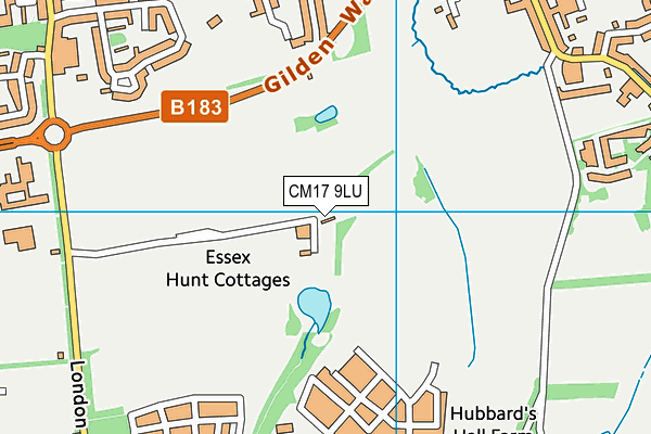 CM17 9LU map - OS VectorMap District (Ordnance Survey) CM17 9LU map - OS VectorMap District (Ordnance Survey)