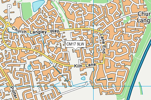 CM17 9LW map - OS VectorMap District (Ordnance Survey) CM17 9LW map - OS VectorMap District (Ordnance Survey)