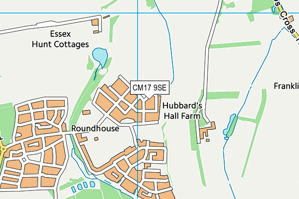 CM17 9SE map - OS VectorMap District (Ordnance Survey) CM17 9SE map - OS VectorMap District (Ordnance Survey)
