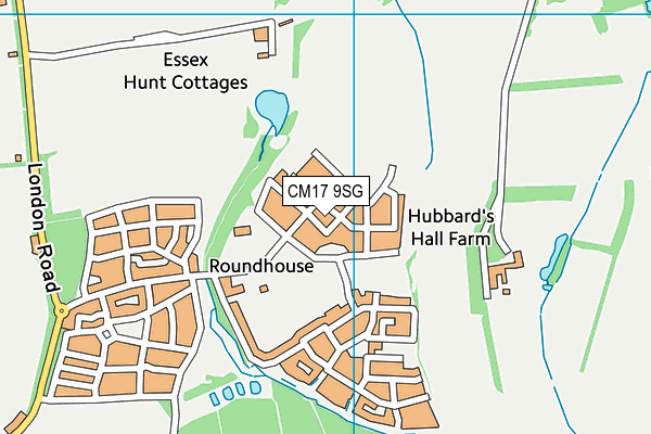 CM17 9SG map - OS VectorMap District (Ordnance Survey) CM17 9SG map - OS VectorMap District (Ordnance Survey)