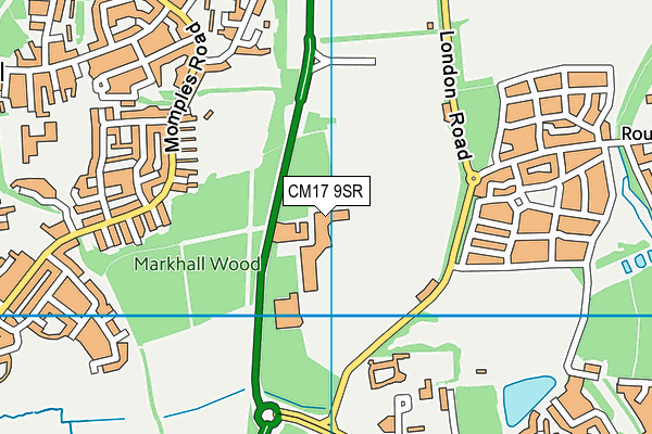 CM17 9SR map - OS VectorMap District (Ordnance Survey) CM17 9SR map - OS VectorMap District (Ordnance Survey)