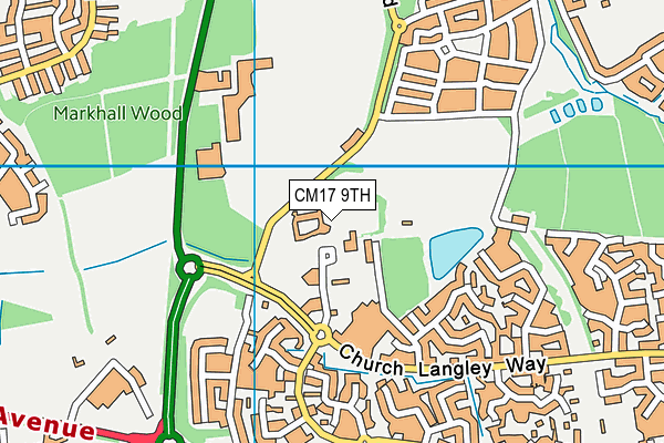 CM17 9TH map - OS VectorMap District (Ordnance Survey) CM17 9TH map - OS VectorMap District (Ordnance Survey)