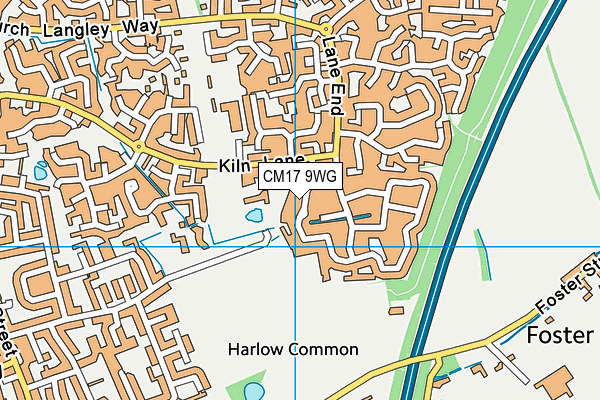 CM17 9WG map - OS VectorMap District (Ordnance Survey) CM17 9WG map - OS VectorMap District (Ordnance Survey)