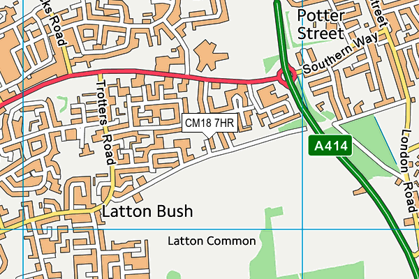 CM18 7HR map - OS VectorMap District (Ordnance Survey) CM18 7HR map - OS VectorMap District (Ordnance Survey)