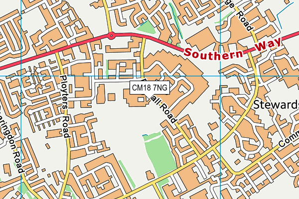 CM18 7NG map - OS VectorMap District (Ordnance Survey) CM18 7NG map - OS VectorMap District (Ordnance Survey)