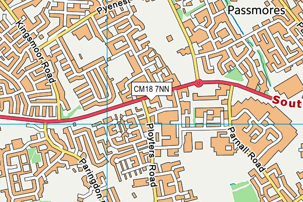 CM18 7NN map - OS VectorMap District (Ordnance Survey) CM18 7NN map - OS VectorMap District (Ordnance Survey)