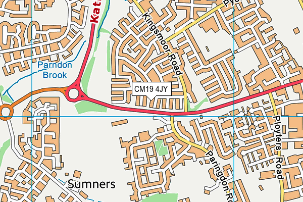 CM19 4JY map - OS VectorMap District (Ordnance Survey) CM19 4JY map - OS VectorMap District (Ordnance Survey)