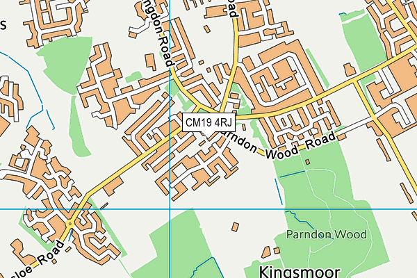CM19 4RJ map - OS VectorMap District (Ordnance Survey) CM19 4RJ map - OS VectorMap District (Ordnance Survey)