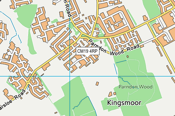 CM19 4RP map - OS VectorMap District (Ordnance Survey) CM19 4RP map - OS VectorMap District (Ordnance Survey)