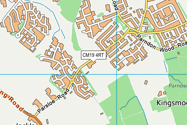 CM19 4RT map - OS VectorMap District (Ordnance Survey) CM19 4RT map - OS VectorMap District (Ordnance Survey)