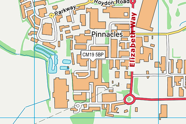 CM19 5BP map - OS VectorMap District (Ordnance Survey) CM19 5BP map - OS VectorMap District (Ordnance Survey)