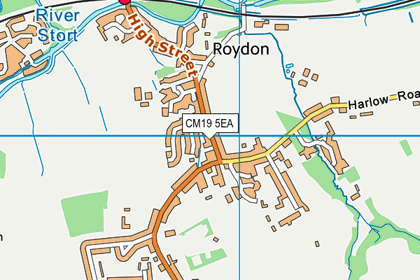 CM19 5EA map - OS VectorMap District (Ordnance Survey) CM19 5EA map - OS VectorMap District (Ordnance Survey)