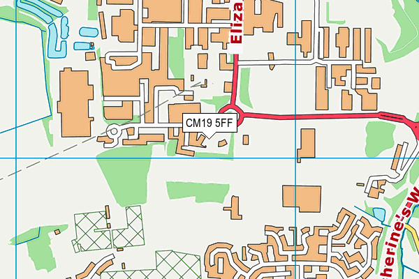 CM19 5FF map - OS VectorMap District (Ordnance Survey) CM19 5FF map - OS VectorMap District (Ordnance Survey)