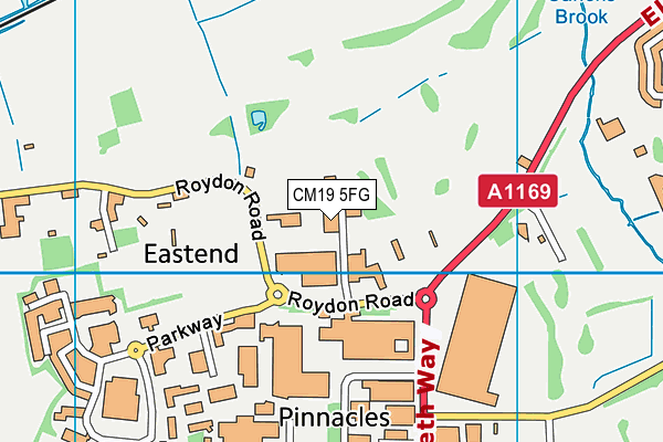 CM19 5FG map - OS VectorMap District (Ordnance Survey) CM19 5FG map - OS VectorMap District (Ordnance Survey)