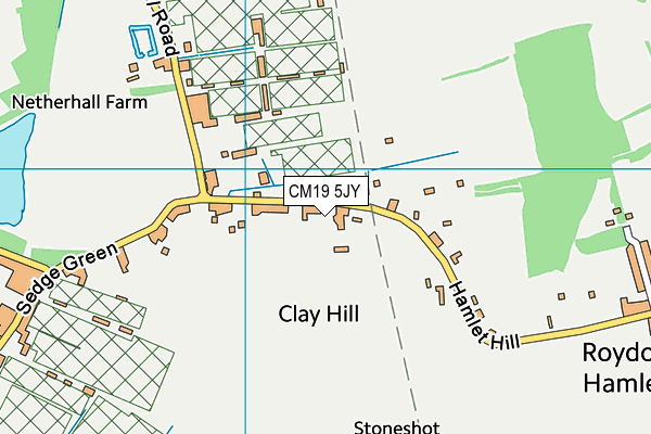 CM19 5JY map - OS VectorMap District (Ordnance Survey) CM19 5JY map - OS VectorMap District (Ordnance Survey)