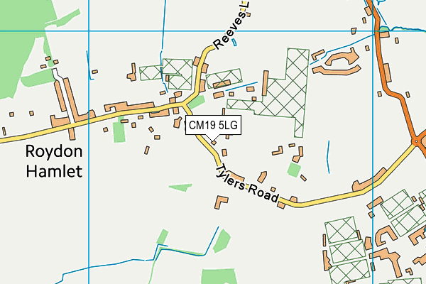 CM19 5LG map - OS VectorMap District (Ordnance Survey) CM19 5LG map - OS VectorMap District (Ordnance Survey)