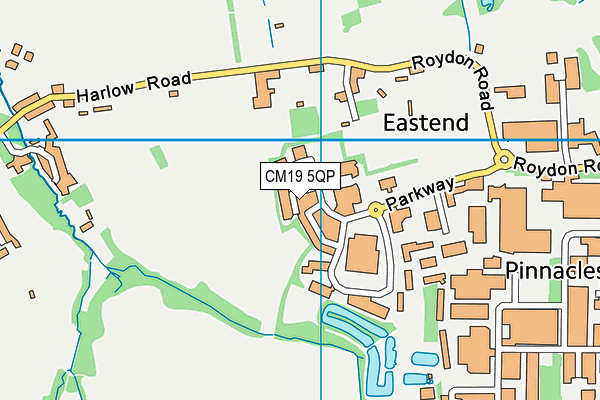 CM19 5QP map - OS VectorMap District (Ordnance Survey) CM19 5QP map - OS VectorMap District (Ordnance Survey)