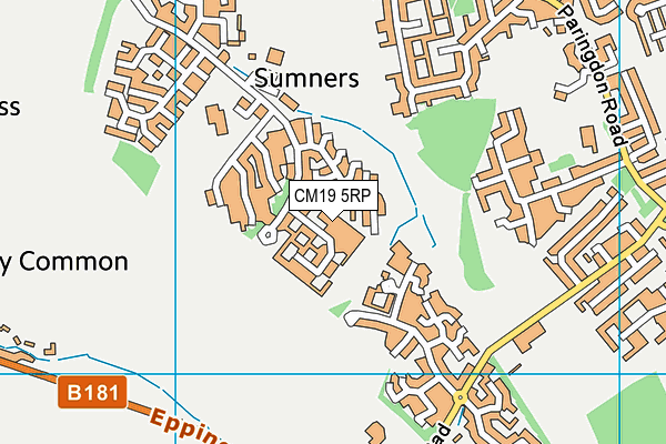 CM19 5RP map - OS VectorMap District (Ordnance Survey) CM19 5RP map - OS VectorMap District (Ordnance Survey)