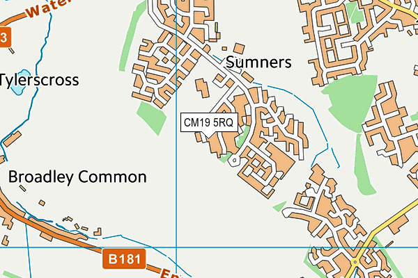 CM19 5RQ map - OS VectorMap District (Ordnance Survey) CM19 5RQ map - OS VectorMap District (Ordnance Survey)