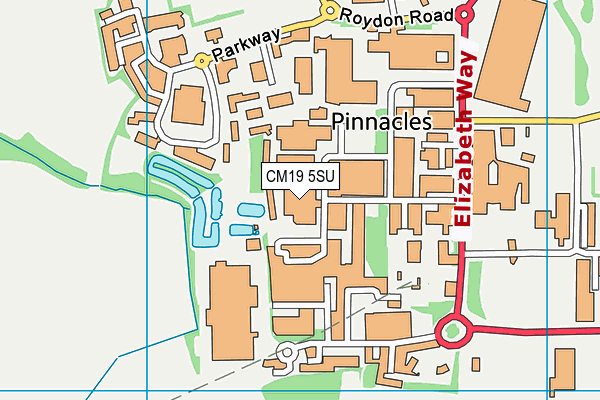 CM19 5SU map - OS VectorMap District (Ordnance Survey) CM19 5SU map - OS VectorMap District (Ordnance Survey)